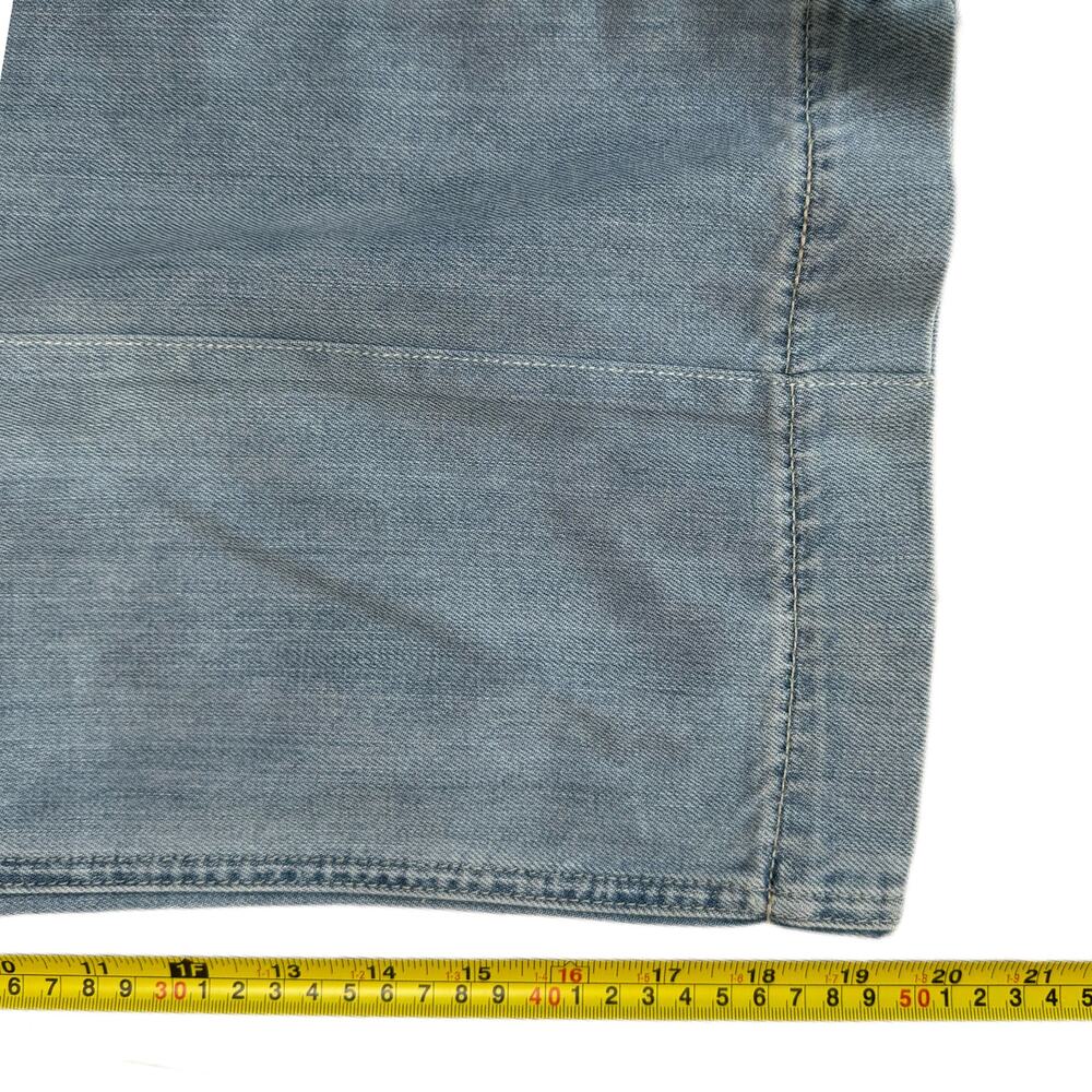 PAIGE Denim Clarice Culotte Jeans Light Fauna Blue Wash Size 28 Cropped Wide Leg - Picture 10 of 13